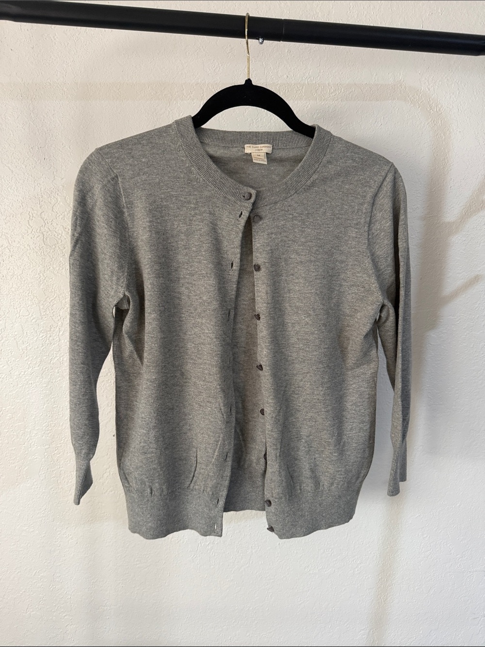 J. Crew Light Gray Women's Button-Front Cardigan 🩶
